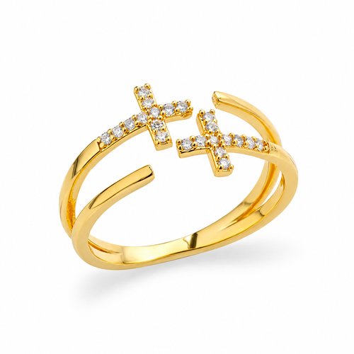 Double Cross Me Ring