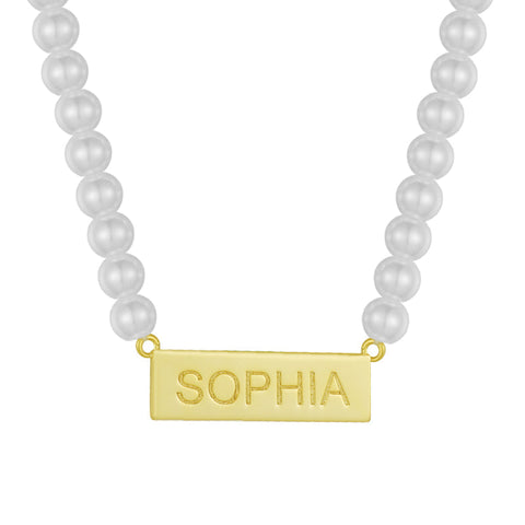 Custom/Personalized Pearl Necklace