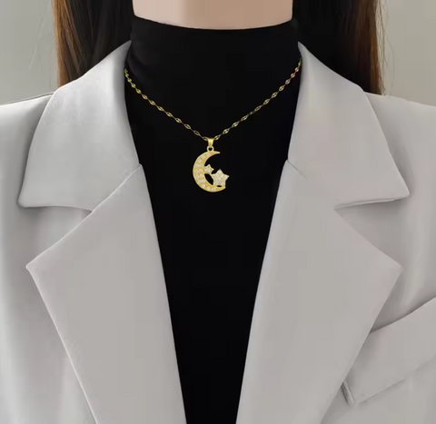 Star and Crescent Necklace