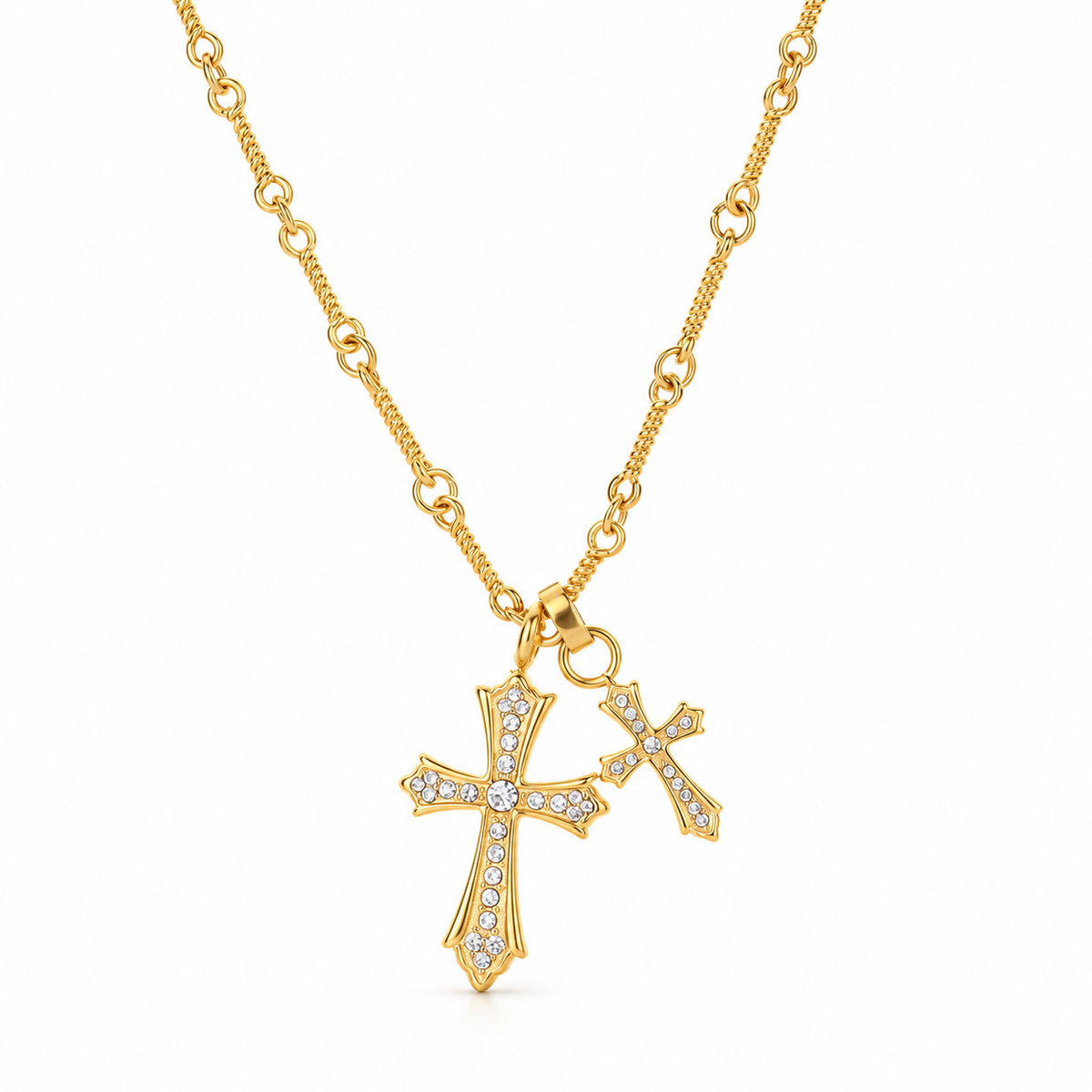 Double Cross Me Necklace