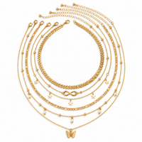 6 Pcs Infinite Love Necklace Set