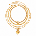 Love Locked Necklace 4PCs Set