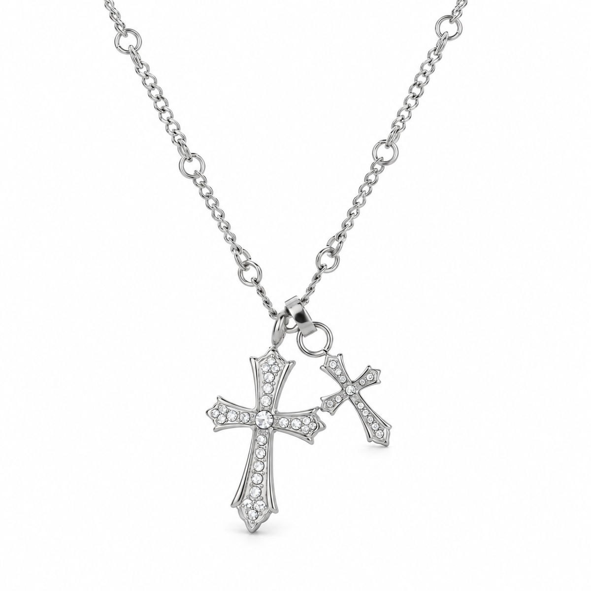 Double Cross Me Necklace