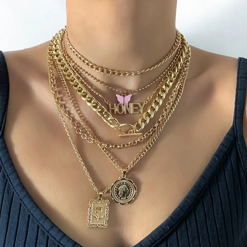 7 Pcs Vintage Necklace Set - image 2