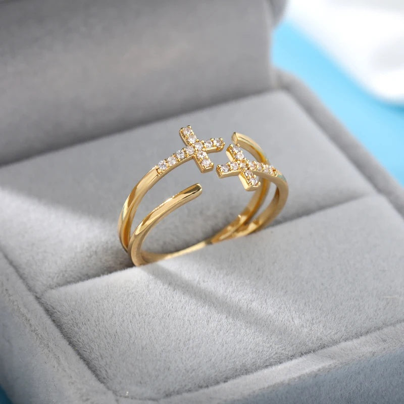 Double Cross Me Ring