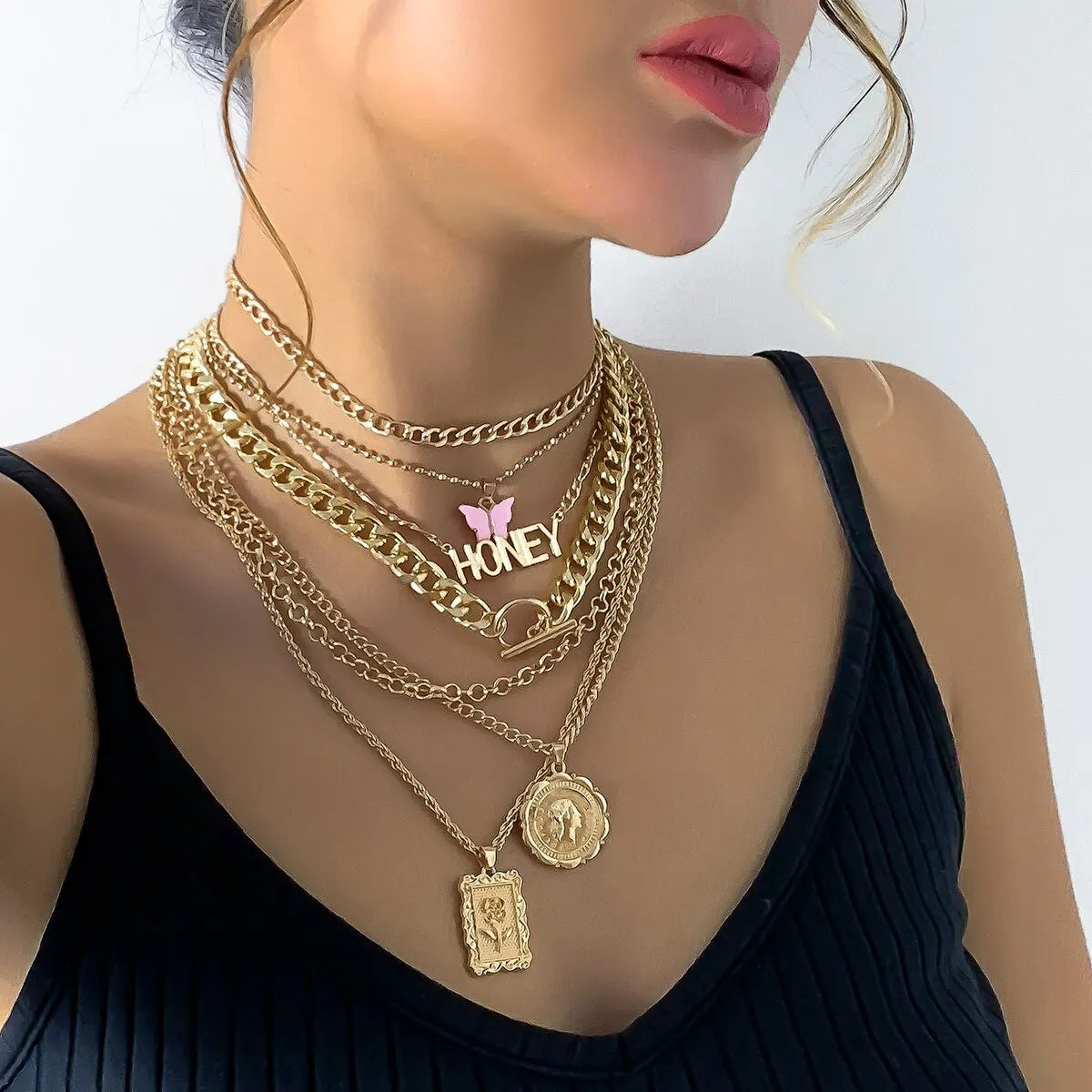 7 Pcs Vintage Necklace Set - image 3