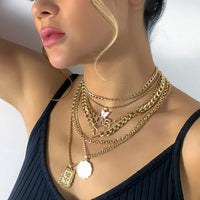 7 Pcs Vintage Necklace Set