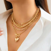 Love Locked Necklace 4PCs Set