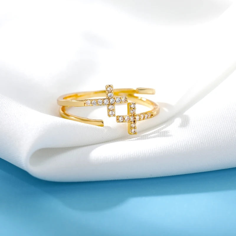 Double Cross Me Ring