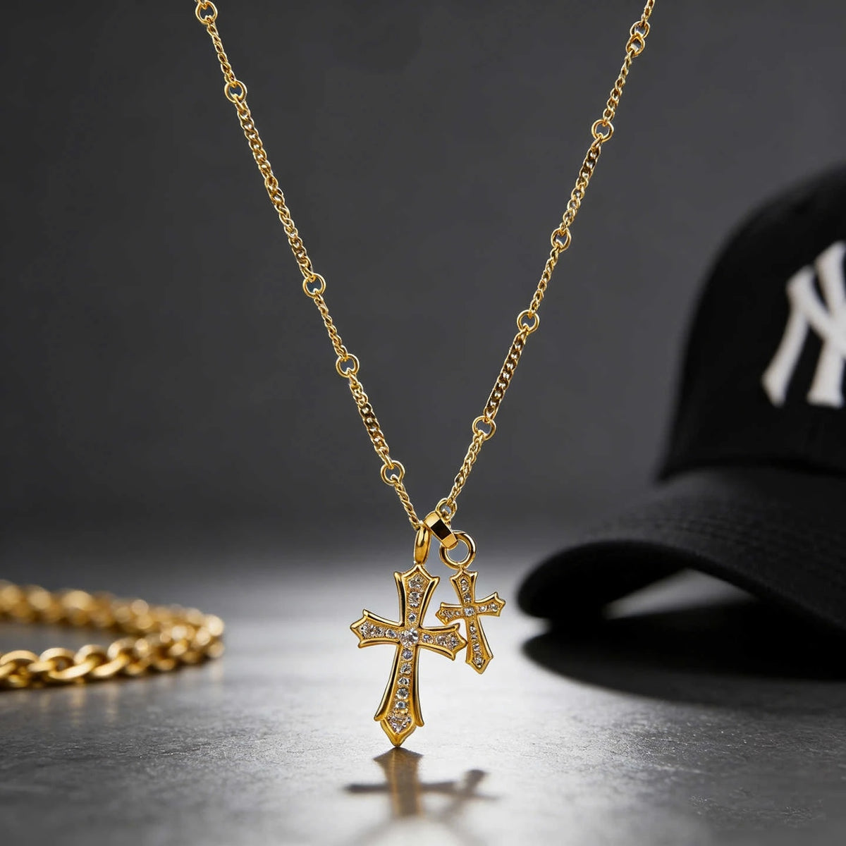 Double Cross Me Necklace