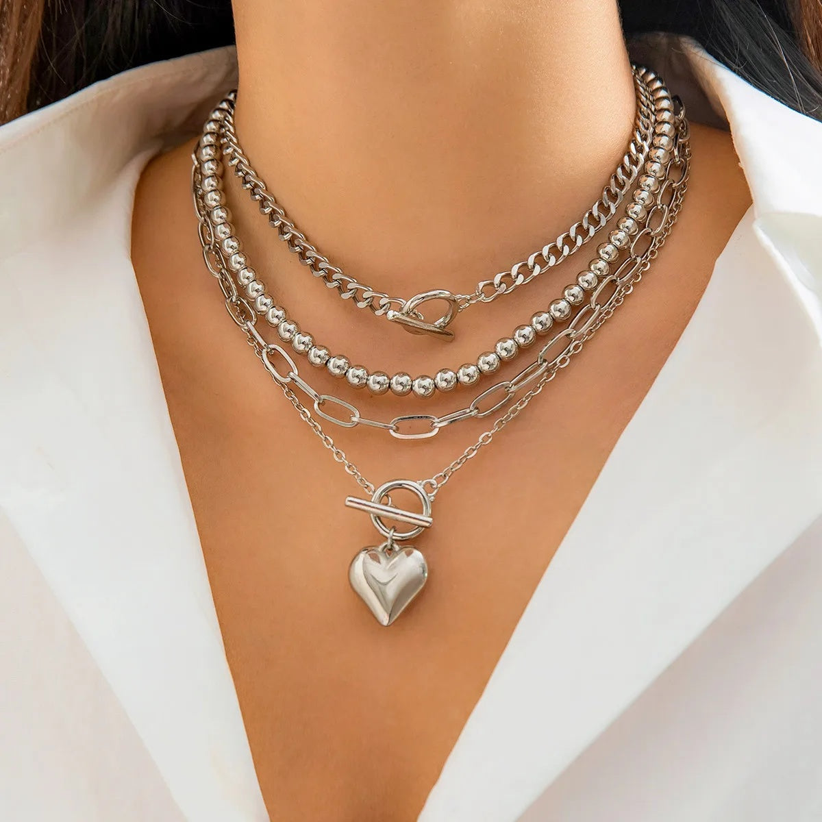 Love Locked Necklace 4PCs Set - image 2