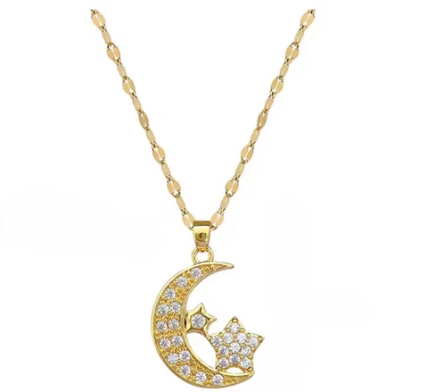 Star and Crescent Necklace